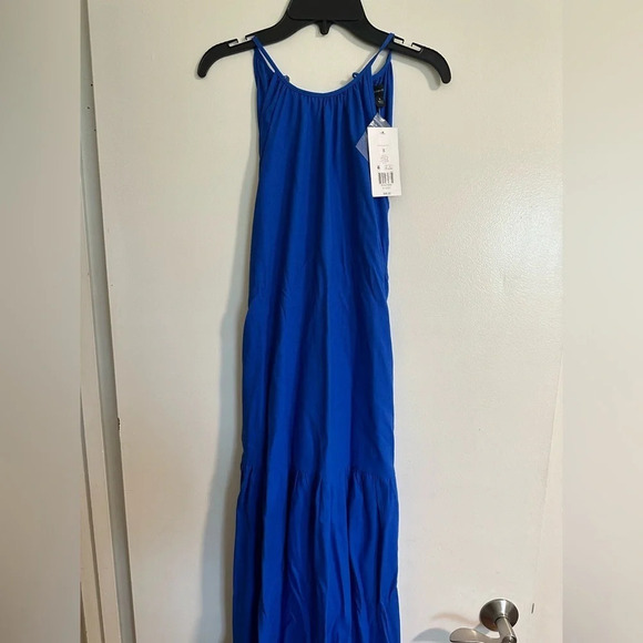 NWT The Limited Royal Blue Long Dress with a Belt - Picture 1 of 4